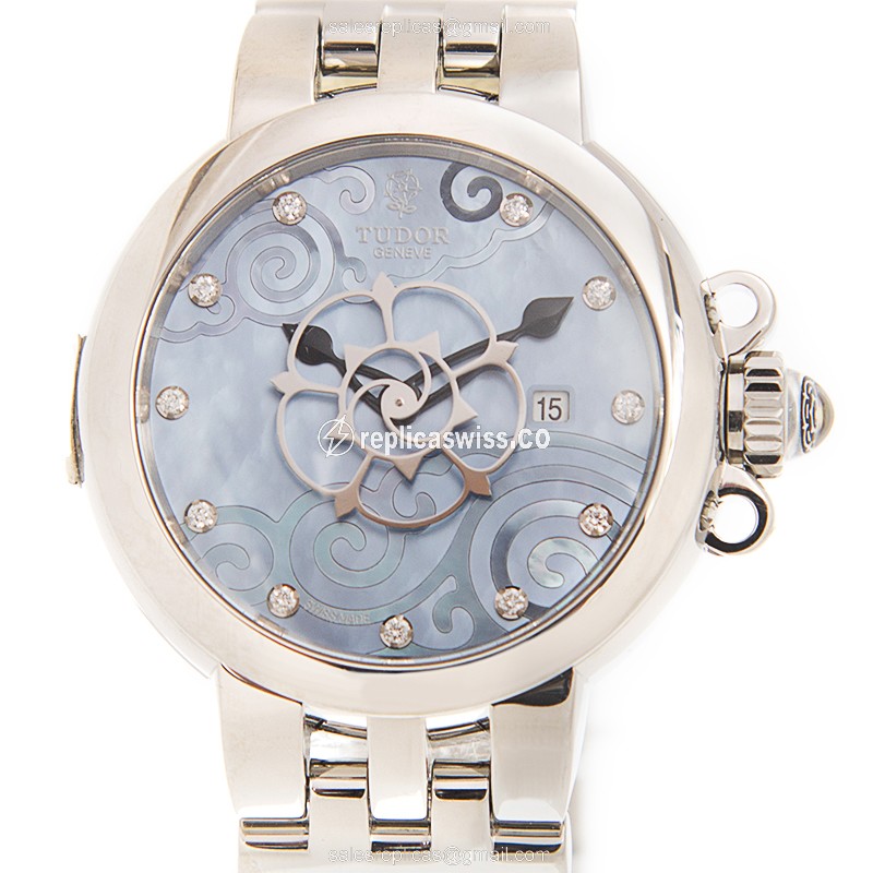 Tudor Clair de Rose Replica - Automatic - Steel - Blue Dial - Luxury Replica CLAIR DE ROSE Watch